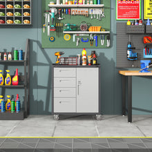 Load image into Gallery viewer, Sturdy Metal Tool Storage Cabinet With Wheels Durable Garage, Office &amp; Home Organizer Steel
