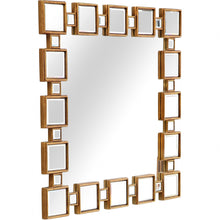 Load image into Gallery viewer, 32" Square Framed Accent Mirror - Gold

