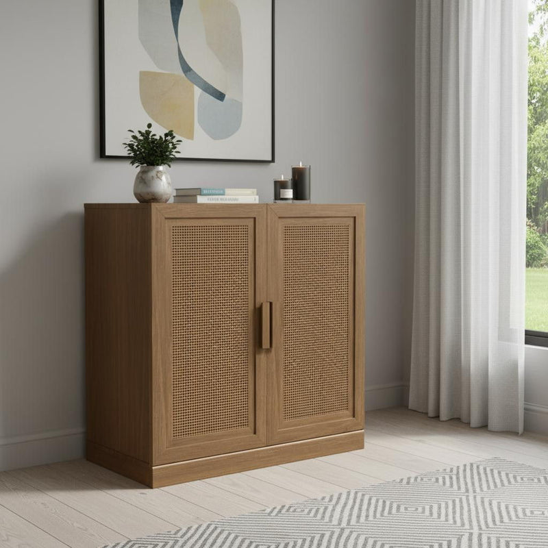 31" Accent Cabinet With Two Doors - Light Brown