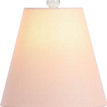 Load image into Gallery viewer, Globe Bedside Lamp With Empire Shade - Beige / Clear
