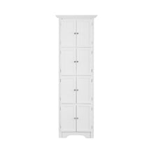 Load image into Gallery viewer, Tall Storage Cabinet With Doors And 4 Shelves For Living Room, Kitchen, Office, Bedroom, Bathroom, Modern
