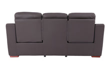 Load image into Gallery viewer, Faux Leather Sofa - Brown
