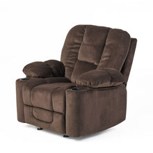 Load image into Gallery viewer, Luxurious Manual Recliner Chair With Skin-Friendly Fabric And Dual Cup Holders
