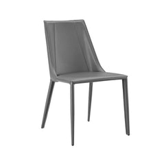 Load image into Gallery viewer, Upholstered Leather Dining Side Chair - Gray
