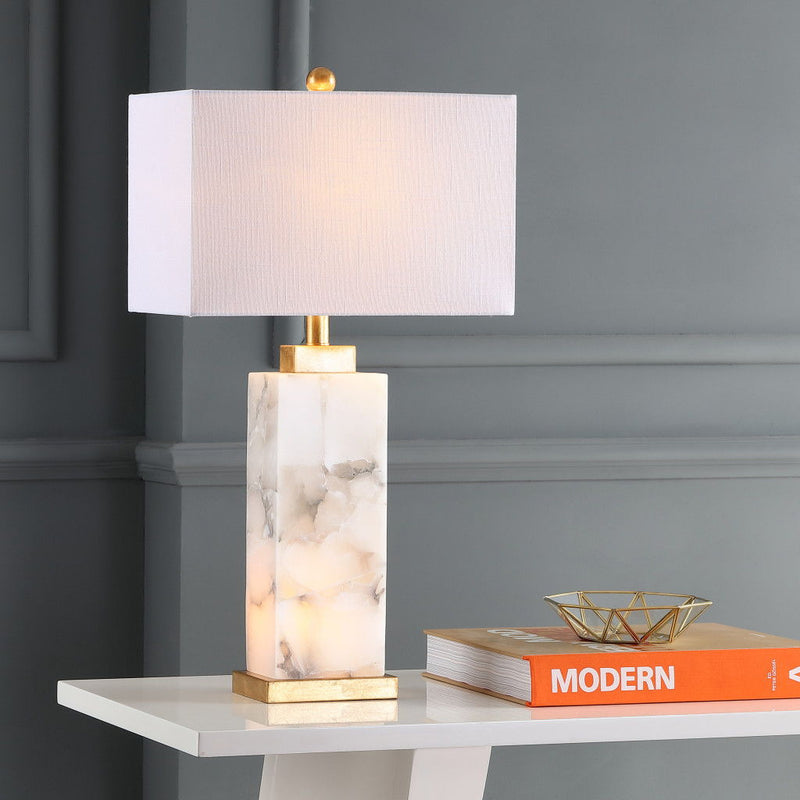28" Novelty Table Lamp LED With Shade - White