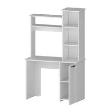 Load image into Gallery viewer, 39" White Computer Desk With Hutch

