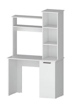 Load image into Gallery viewer, 39" White Computer Desk With Hutch
