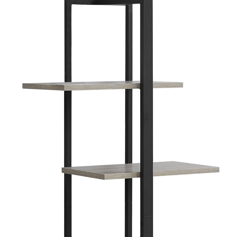 Five Tier Etagere Bookcase - Taupe