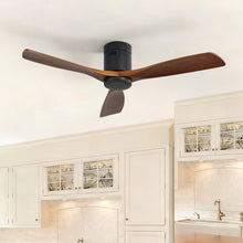 Load image into Gallery viewer, Low Profile Ceiling Fan DC, 3 Blade, Noiseless Reversible Motor, Remote Control
