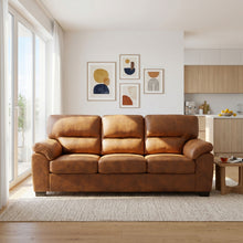 Load image into Gallery viewer, 3 Seater Sofa With Padded Armrests And Triangular Leg
