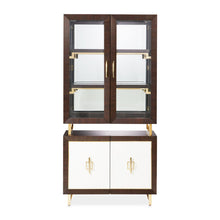 Load image into Gallery viewer, Belmont Place - Display Cabinet - White / Dark Brown
