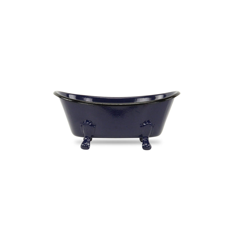 Hand Painted Decorative Tub Tabletop Sculpture (399648) - Blue