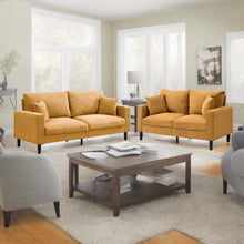 Load image into Gallery viewer, Modern Upholstered 2 Piece Sofa Set With 3 Seater And 2 Seater
