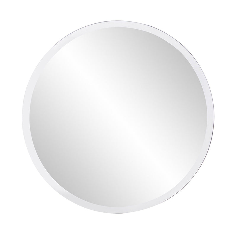 28" Round Unframed Accent Mirror - Gray