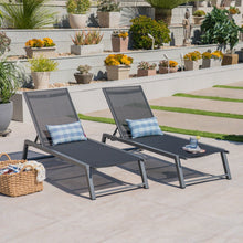 Load image into Gallery viewer, Myers - Modern Chaise Lounge Set With Adjustable Mesh Back
