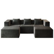 Load image into Gallery viewer, Compression Sofa With 2 Ottomans
