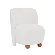 Load image into Gallery viewer, Modern Low Back Accent Upholstered Armless Living Room Chairs, Round Feet
