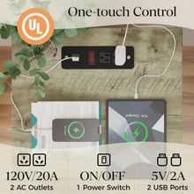 Load image into Gallery viewer, Farmhouse Nightstand, Charging Station &amp; Storage
