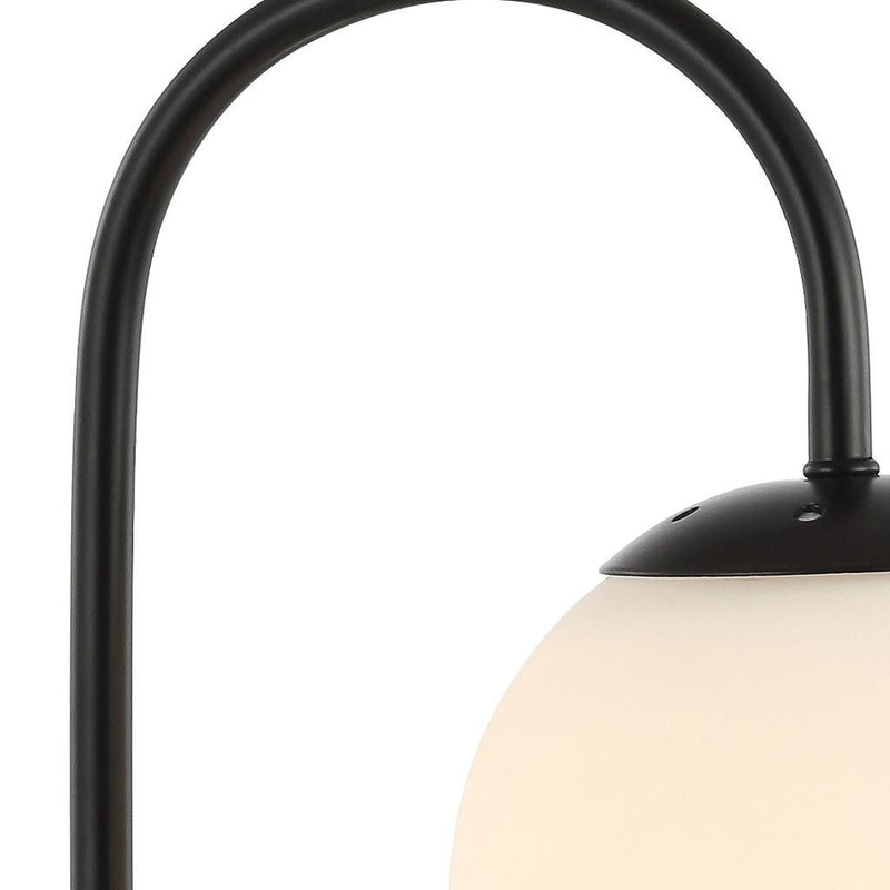Globe Arched Lamp With Globe - Black