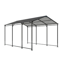 Load image into Gallery viewer, Metal Carport 10 5Ft Heavy Duty With Galvanized Steel Roof Metal Garage Canopy With Galvanized Steel Roof &amp; Frame Car Tent Outdoor Storage Shed - Gray
