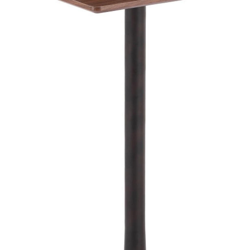 24" Wood Square Bar Table - Brown