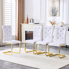 Load image into Gallery viewer, Elegant Design Alligator Skin Upholstered Dining Chairs
