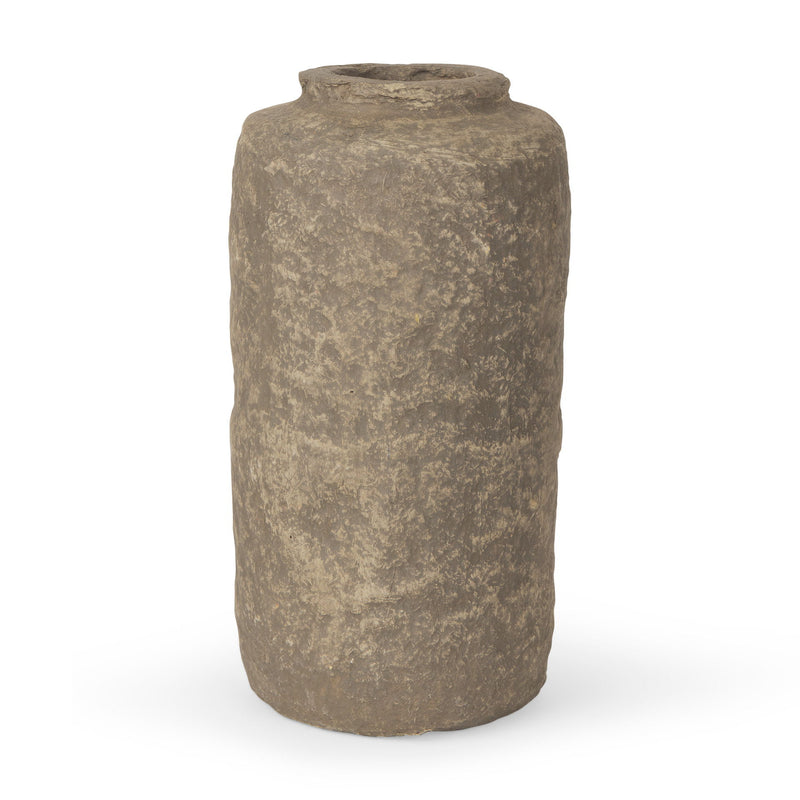 Mache Table Vase (729948) - Gray