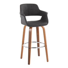 Load image into Gallery viewer, Vintage Flair - Mid Century Modern Fixed Height Barstool With Swivel &amp; Round Footrest (Set of 2)
