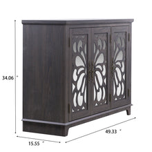 Load image into Gallery viewer, 3 Door Mirrored Sideboard Cabinet With Adjustable Shelves
