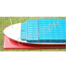 Load image into Gallery viewer, Hand Painted Model Boat - Light Blue / White
