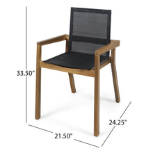 Load image into Gallery viewer, Belfast - Dining Chair With Acacia Wood Frame And Mesh Seating (Set of 2)
