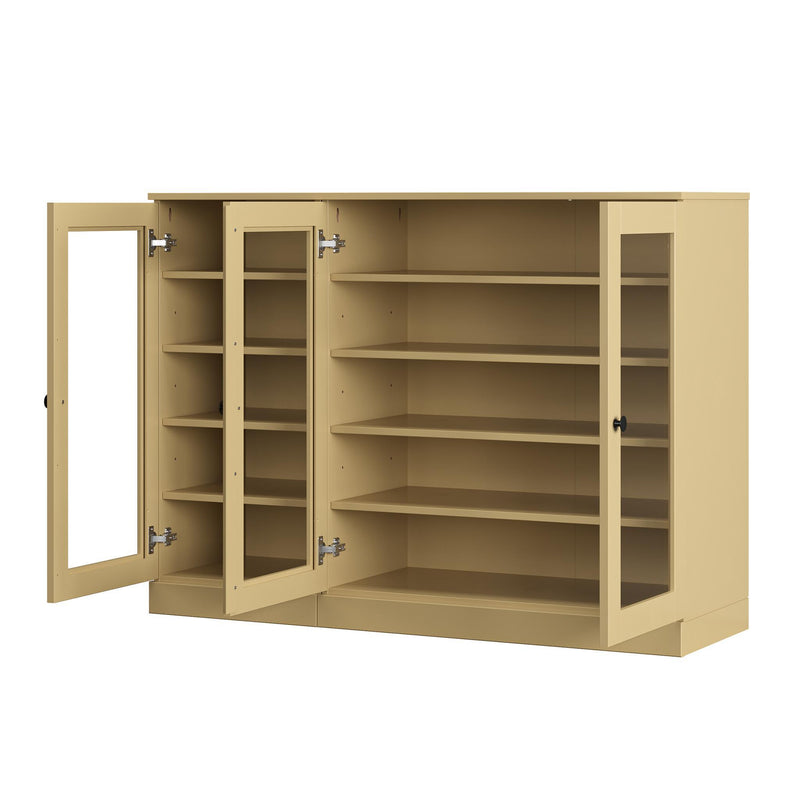 Solid Woodshoe Storage Cabinet (756022) - Yellow