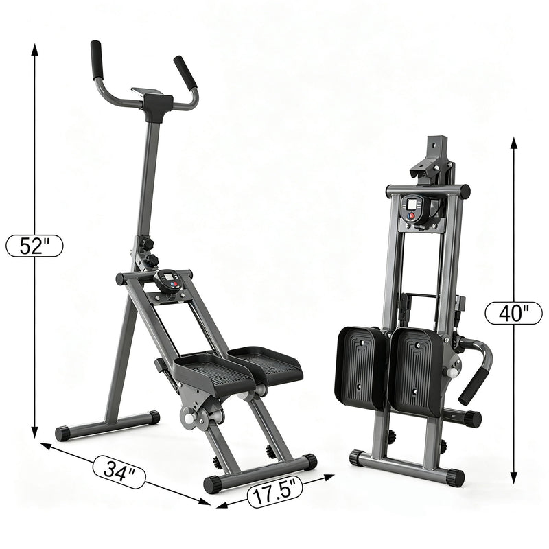 Stair Stepper Machine, Vertical Climber Exercise Equipment With LSD Display