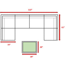 Load image into Gallery viewer, Seating Set With Cushions Handcrafted Wicker Design
