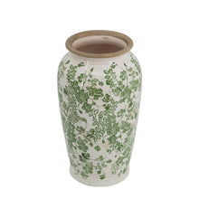 Load image into Gallery viewer, Leaf Round Table Vase - Green / White
