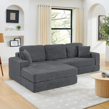 Load image into Gallery viewer, Modern Minimalist L Shape Modular Sectional Sofa, Couch
