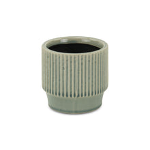 Load image into Gallery viewer, Striped Round Pot Planter (487451) - Green
