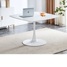 Load image into Gallery viewer, Table Mid-Century Dining Table For 4-6 People With Round Table Top, Pedestal Dining Table, End Table Leisure Coffee Table
