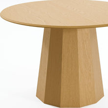 Load image into Gallery viewer, 46" Wood Pedestal Base Round Top Table For Dining Room - Natural
