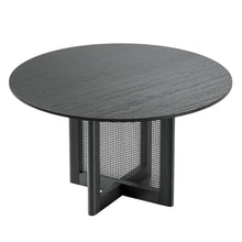 Load image into Gallery viewer, 52" Solid Wood Rounded Bar Table - Black
