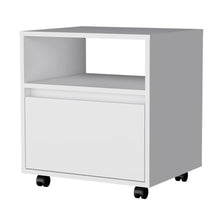 Load image into Gallery viewer, 21" One Drawer Nightstand With Integrated Tech - White

