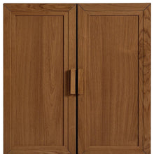 Load image into Gallery viewer, Wood Corner Accent Cabinet With Two Doors (Set of 2) - Walnut
