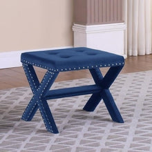 Load image into Gallery viewer, Upholstered Accent Bench With Nailhead Trim
