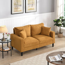 Load image into Gallery viewer, High Resilience Loveseat Sofa With Wooden Frame
