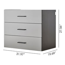 Load image into Gallery viewer, Astro Series - Wall Mounted Base, Drawer Storage Cabinet With Soft Closing Features - Metallic Gray
