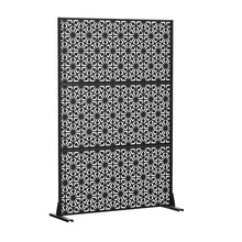 Load image into Gallery viewer, Three Panel Screen Room Divider (562840) - Black
