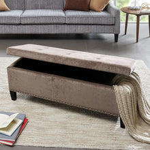 Load image into Gallery viewer, Modern Tufted Top Soft Close Storage Bench
