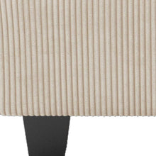 Load image into Gallery viewer, Corduroy Storage Ottoman - Beige / Black
