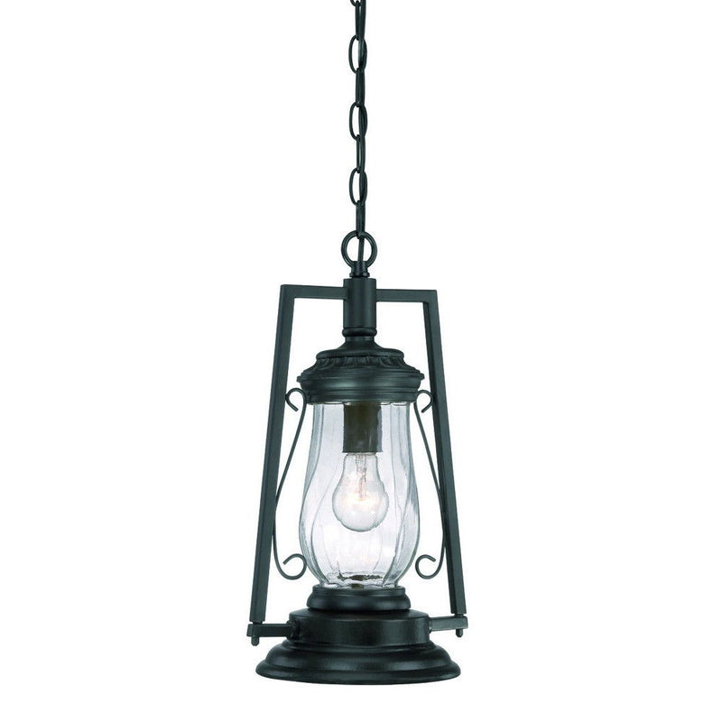 Oil Lamp Hanging Light - Matte Black