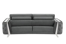 Load image into Gallery viewer, Sofa With Silver Legs - Gray
